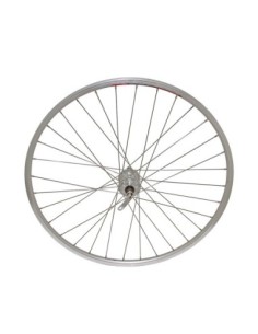 700 Alloy Rear 6/Bolt Disk Wheel 36 Spoke 14gSilver 3/8...